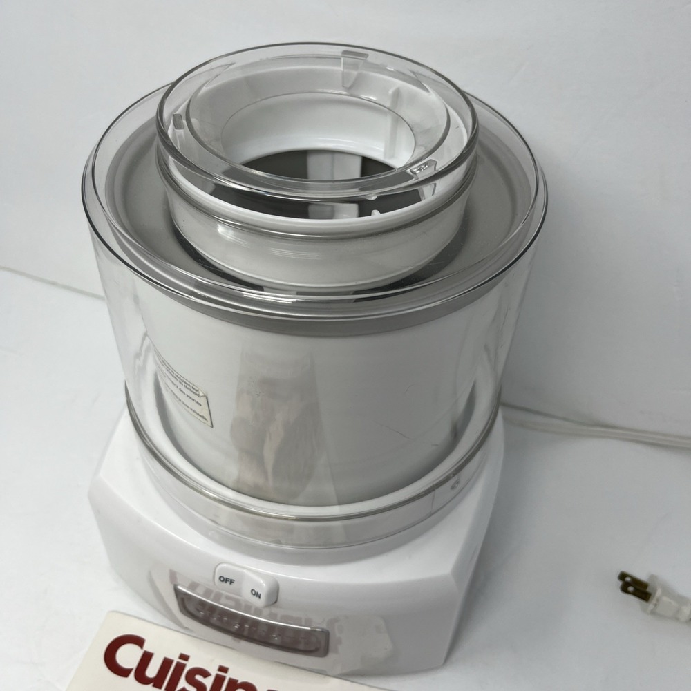 Cuisinart ICE-21 Frozen Yogurt-Ice Cream and Sorbet Maker - White Tested - Picture 4 of 9